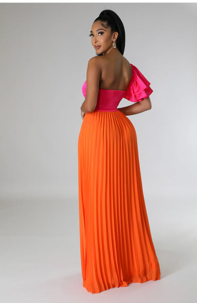 Kayla’s Essence (orange) (pink) (dress)