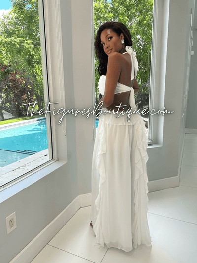 Blanco nights (White) (dress)